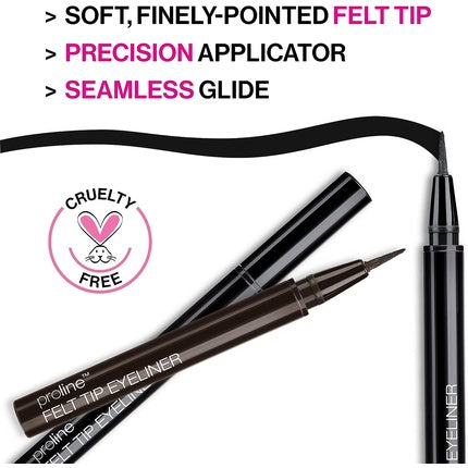 Eyeliner, Wet 'N' Wild, ProLine cu vârf subțire, negru