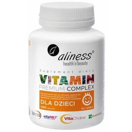 Complex Vitamine Copii Aliness Premium, 120 Tablete, Multicolor