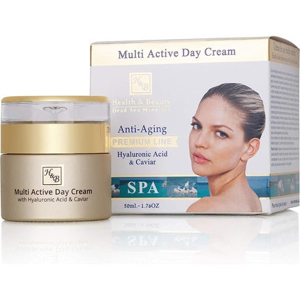 Cremă zi, H&B, Multi Active, cu acid hialuronic și extract de caviar, 50ml