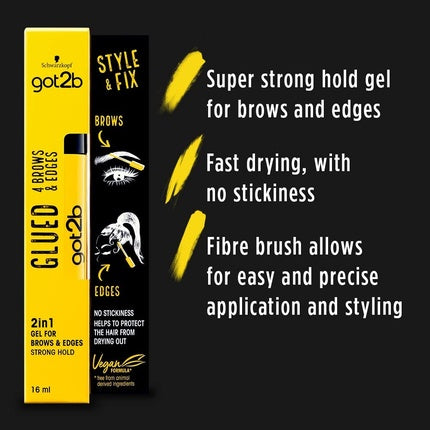 Gel de stilizare, Got2b, Glued pentru sprâncene și margini, 16ml