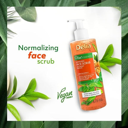 Scrub Facial, Delia Cosmetics, Plant Essence, 200ml, verde
