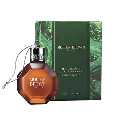 Gel de duș Molton Brown Re-Charge Black Pepper Festive Bauble, 75 ml