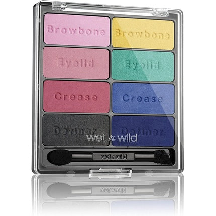 Paletă Ochi Wet'n'Wild Color Icon Eyes Collect Poster Child, 9 culori, cu pensulă