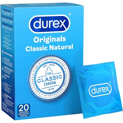Prezervative, Durex, Classic Natural, 20 buc