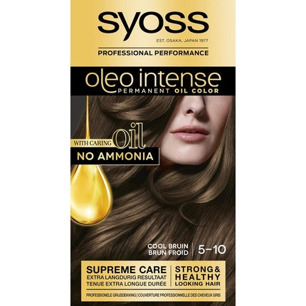 Vopsea de păr, Syoss, Oleo Intense, maro rece