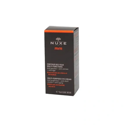 Crema de ochi Nuxe Men, multifuncțională, cu extracte de stejar și baobab, 15 ml