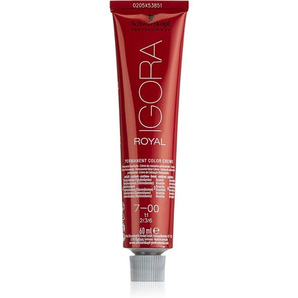 Vopsea păr, Schwarzkopf Igora Royal, 7-00 Blond Mediu Natural Extra, 60ml