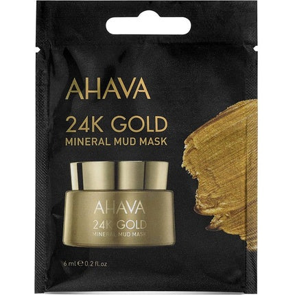 Masca facială purificatoare Ahava cu lut mineral și aur, 6ml