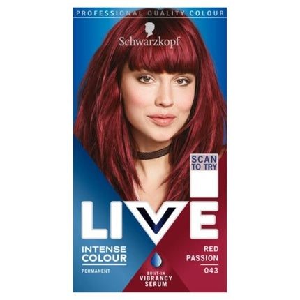 Vopsea de păr Schwarzkopf Live Intense Colour Red Passion 043, 152g