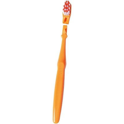 Periuță de dinți pentru copii, Yaweco Kid's Clip, interșanjabilă, soft-medium, albastru