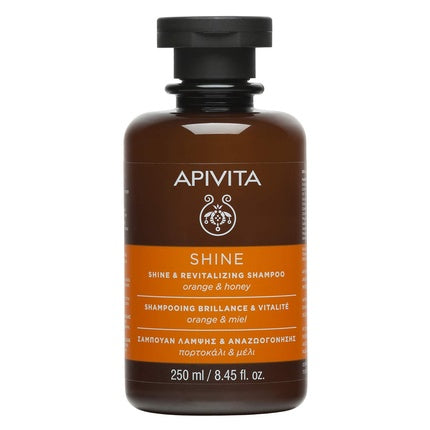 Șampon, Apivita, Shine & Revitalizing, 250 ml, portocală