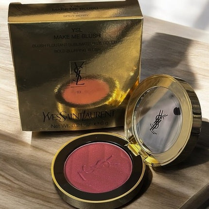 YSL Yves Saint Laurent Make Me Blush Buildable Powder Blush, Roșu Berry