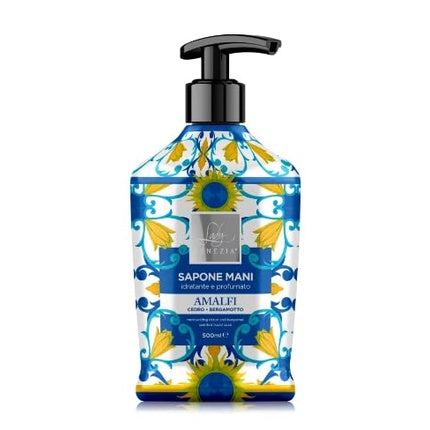 Săpun lichid pentru mâini Lady Venezia - Aromă Amalfi Cedar și Bergamotă, 500 ml, design ceramic