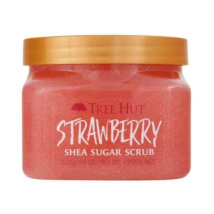 Exfoliant pentru corp, Tree Hut, Shea Sugar, căpșuni, 512g