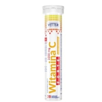 Vitamine C Forte, Vitter, 1000 mg, 20 comprimate efervescente