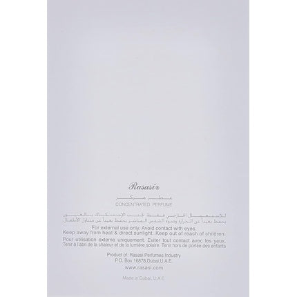 Parfum ulei, Rasasi, Nebras Al Ishq, sticlă