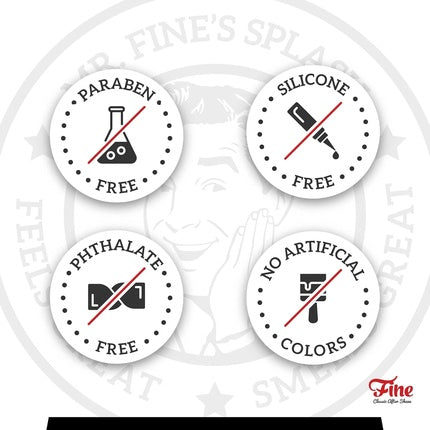 Aftershave Fine Platinum 100ml, Transparent, Sticlă