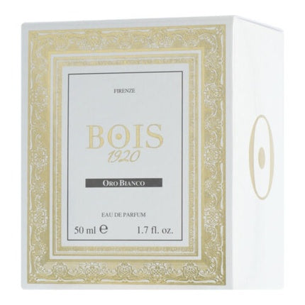 Bois 1920 Oro Bianco Eau de Parfum, 50ml, ambalaj alb și auriu