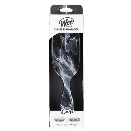 Perie Detangler Wet Brush Shine Enhancer, Marbled, Negru