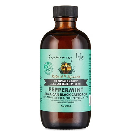 Ser Molar Sunny Isle Jamaican Black Castor Oil cu Mentă, 4oz