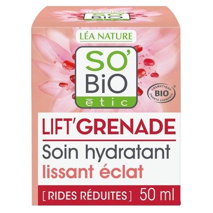 Sobio Etic, Crema de față hidratantă și lissantă cu pomegranate, 50 ml