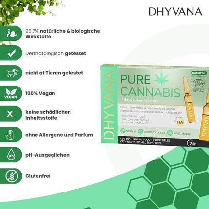 Ser antiacneic, Dhyvana, Pure Cannabis, 7 zile, vegan