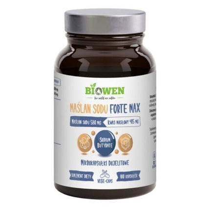Supliment mineral, Biowen, Sodiu Butirat Forte Max, 580mg, 100 capsule vegetale