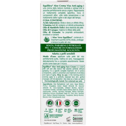 Cremă anti-îmbătrânire, Equilibra, Balilibra, 50ml