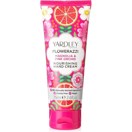 Cremă de mâini, Yardley London, Flowerazzi Magnolia și Orhidee Roz
