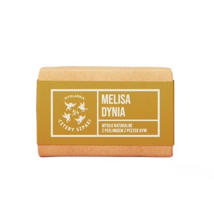Mydlarnia Cztery Szpaki Exfoliating Soap, Melissa And Pumpkin 110g
