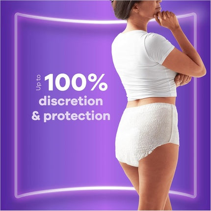 Pantaloncini absorbanti Always Discreet, Mărime L, Alb, 40 bucăți