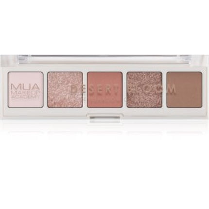 Paletă de umbre pentru ochi MUA Professional - Desert Bloom, 5 nuanțe