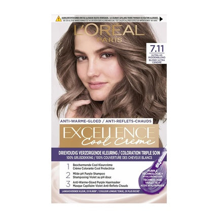 Vopsea de par, L'Oréal Paris, Exzellenz Cool Ultra Ash Blonde