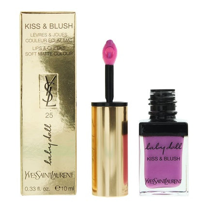 Balsam buze lichid Yves Saint Laurent Baby Doll Kiss Blush 25 Mauve Aventureux 10ml