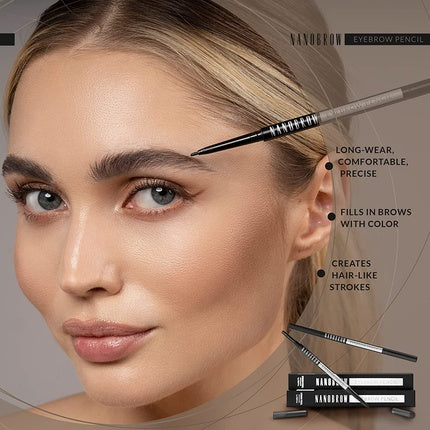 Creion sprâncene, Nanobrow, Espresso, contur și umplere