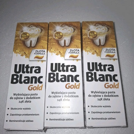 Pastă de dinți Ultra Blanc Gold, 95 g, formulă cu aur
