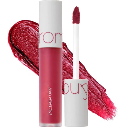 Rom&Nd Zero Velvet Tint 07 Fizz, Matte Lip Tint, Red