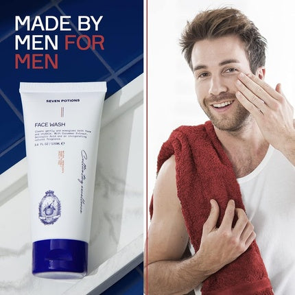 Gel de Curățare Facială Seven Potions pentru Bărbați, 100ml