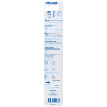 Periuță dinți Lactona IQ+ Soft roșu, dimensiune medie