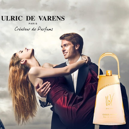 Parfum femei Ulric de Varens Udv Gold-Issime sticlă auriu