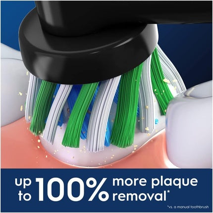 Capete Periuță Electrică Oral-B Pro Cross Action, X-Shape & Angled Bristles, Negru, Pachet de 12 buc.