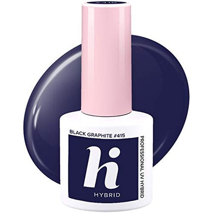 Lac Unghii Hi Hybrid #415, 5ml, Negru Grafit
