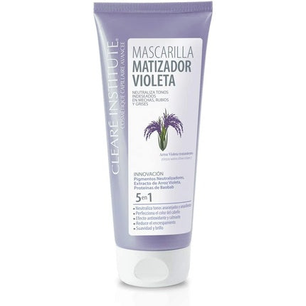Mască de păr, Clearé Institute, Purple Matte, 200ml