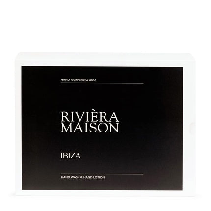 Set Îngrijire Mâini Riviera Maison Ibiza, 600ml, alb și maro