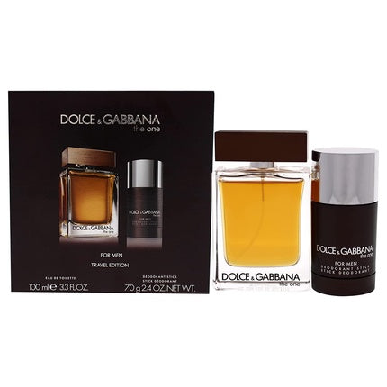 Set cadou parfum bărbați Dolce & Gabbana The One, Eau de toilette 100ml, deodorant stick 75ml