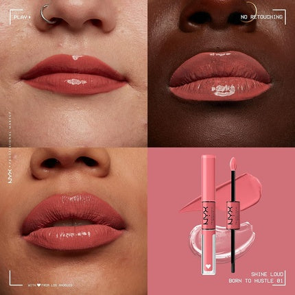 Lip Gloss, NYX, Shine Loud 01 Born To Hustle, 3.4ml