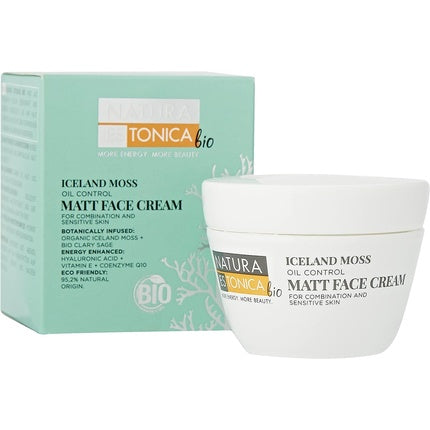 Crema de față Natura Estonica Bio pentru ten combinat și sensibil cu ulei de mușchi islandez, 50ml