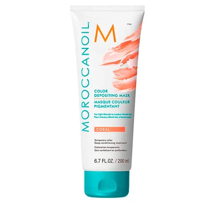 Mască de colorare Moroccanoil Color Depositing Mask Coral 200ml
