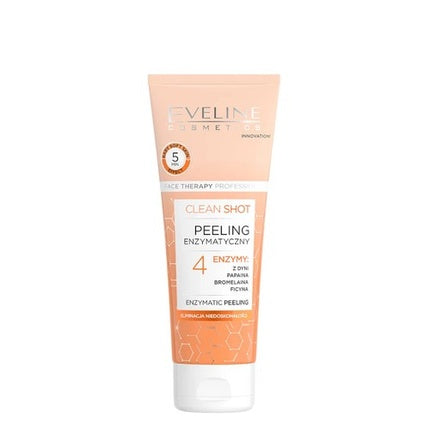 Peeling Facial Eveline Cosmetics Clean Shot cu 4 Enzime, 110 g