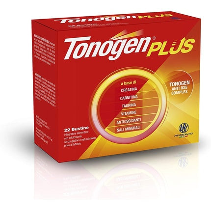 Tonogen Plus, Supliment alimentar cu vitamine și minerale, 22 bustine, Gust portocaliu